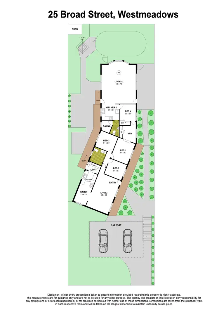 Floorplan of Homely house listing, 25 Broad Street, Westmeadows VIC 3049