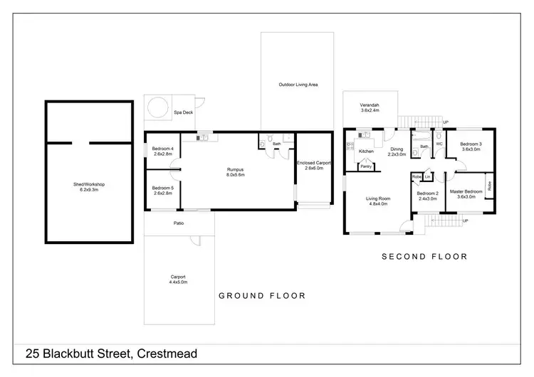 Floorplan of Homely house listing, 25 Blackbutt Street, Crestmead QLD 4132