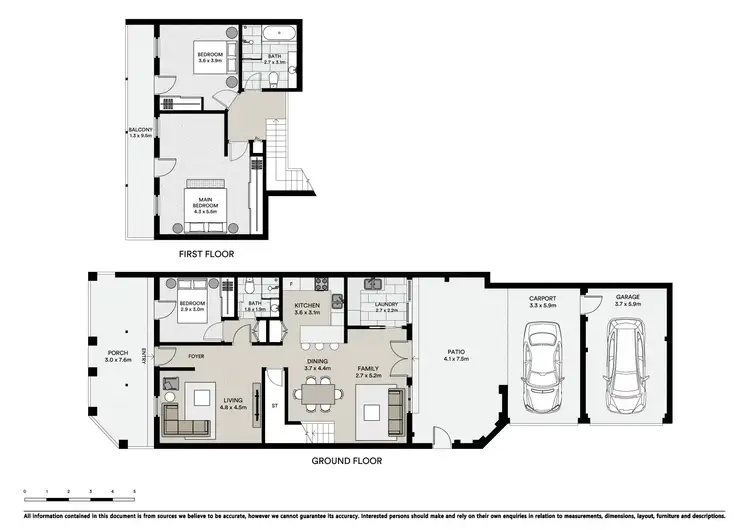 Floorplan of Homely townhouse listing, 1/553 Macauley Street, Albury NSW 2640