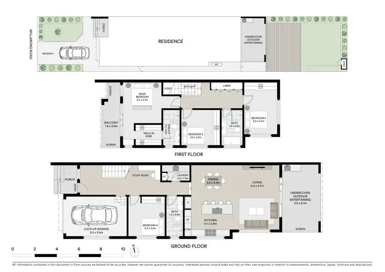 Floorplan of Homely semi-detached listing, 46B Willarong Road, Caringbah NSW 2229