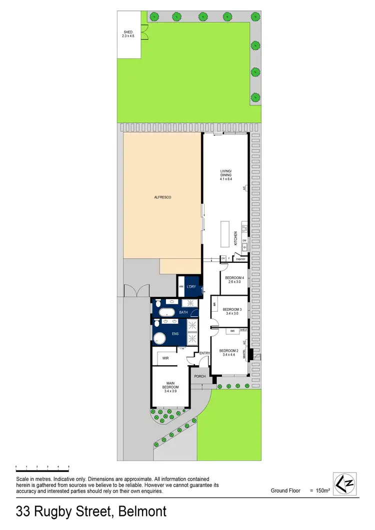 Floorplan of Homely house listing, 33 Rugby Street, Belmont VIC 3216