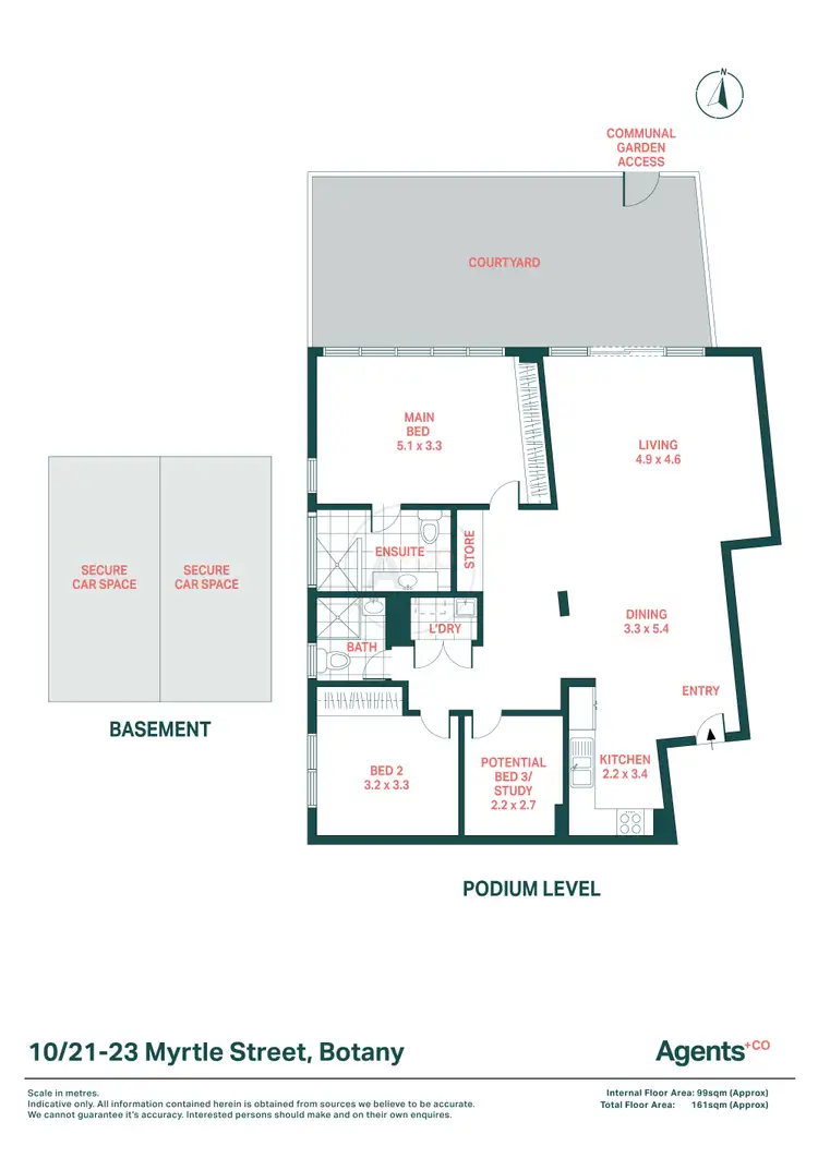 Floorplan of Homely apartment listing, 10/21-23 Myrtle Street, Botany NSW 2019