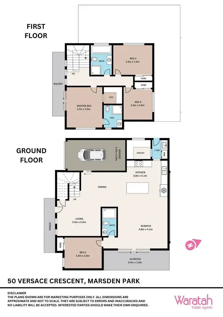 Floorplan of Homely house listing, 50 Versace Crescent, Marsden Park NSW 2765