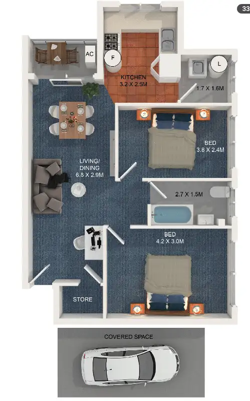 Floorplan of Homely apartment listing, 15/466 Guilford Road, Guildford NSW 2161