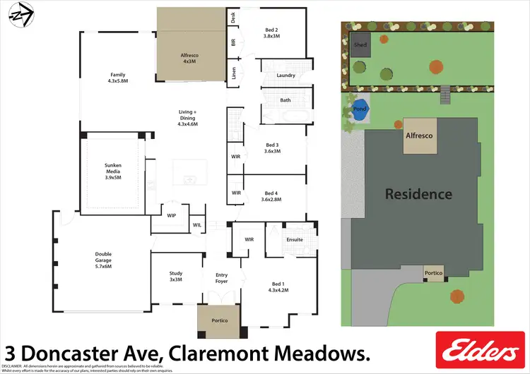 Floorplan of Homely house listing, 3 Doncaster Avenue, Claremont Meadows NSW 2747