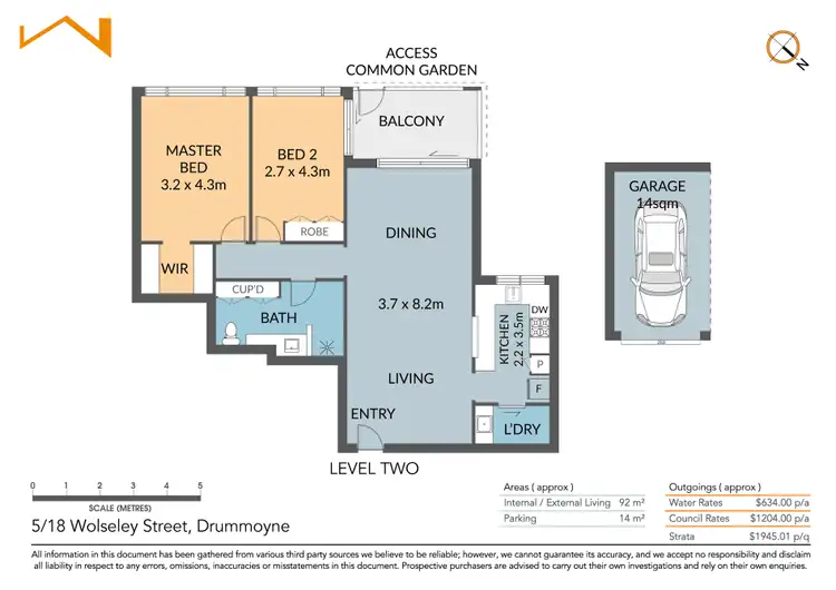 Floorplan of Homely unit listing, 5/18 Wolseley Street, Drummoyne NSW 2047