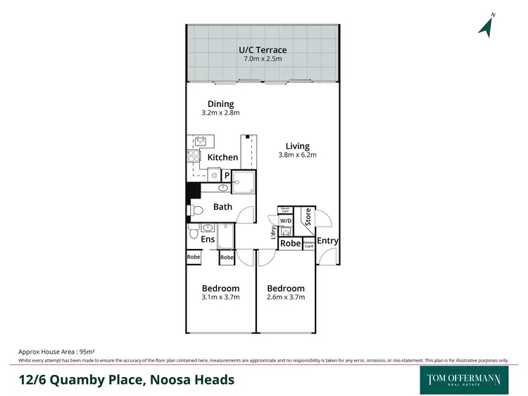 Floorplan of Homely unit listing, 12/6 Quamby Place, Noosa Heads QLD 4567