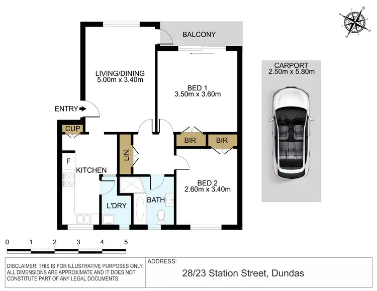 Floorplan of Homely unit listing, 28/23 Station Street, Dundas NSW 2117