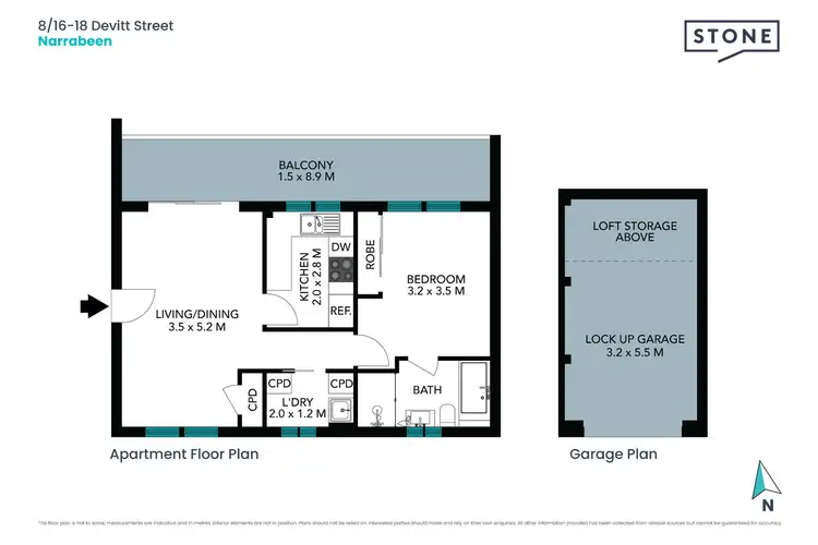 Floorplan of Homely apartment listing, 8/16-18 Devitt Street, Narrabeen NSW 2101