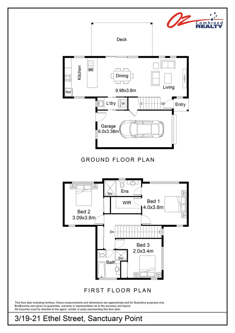 Floorplan of Homely townhouse listing, 3/19-21 Ethel Street, Sanctuary Point NSW 2540