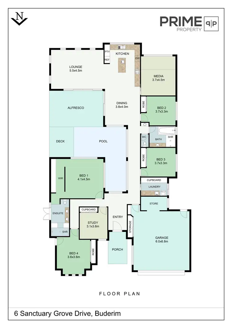 Floorplan of Homely house listing, 6 Sanctuary Grove Drive, Buderim QLD 4556