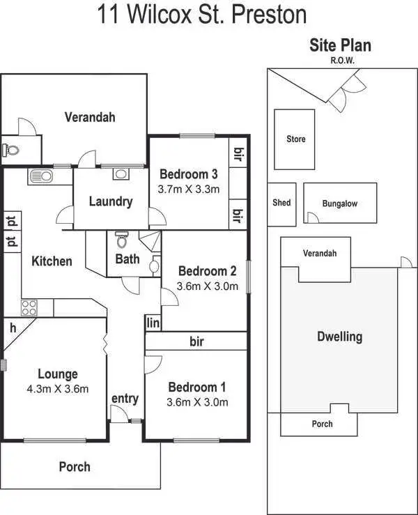 Floorplan of Homely house listing, 11 Wilcox Street, Preston VIC 3072