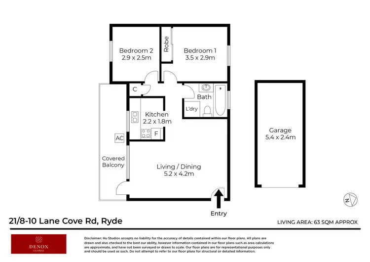 Floorplan of Homely unit listing, 21/8-10 Lane Cove Road, Ryde NSW 2112