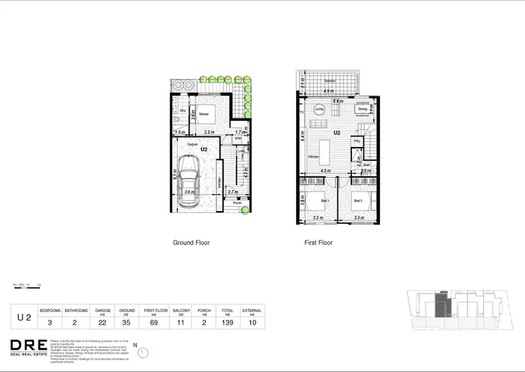 Floorplan of Homely townhouse listing, 2/19 Inglis Avenue, Frankston VIC 3199
