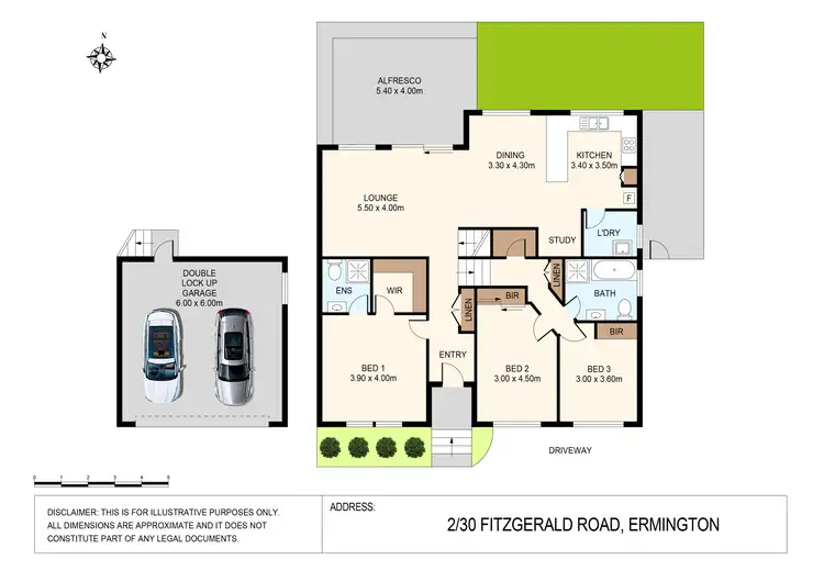 Floorplan of Homely villa listing, 2/30 Fitzgerald Road, Ermington NSW 2115