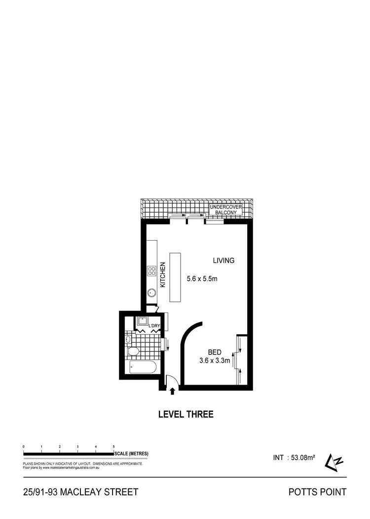 Floorplan of Homely unit listing, 25/91-93 Macleay Street, Potts Point NSW 2011