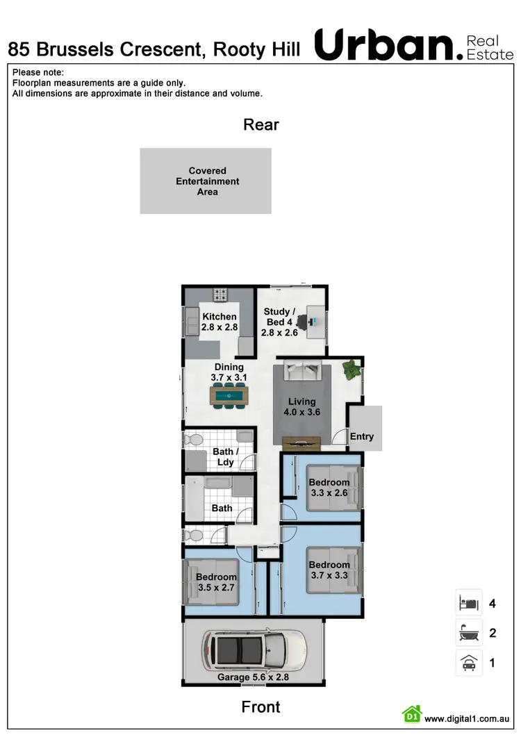 Floorplan of Homely house listing, 85 Brussels Crescent, Rooty Hill NSW 2766