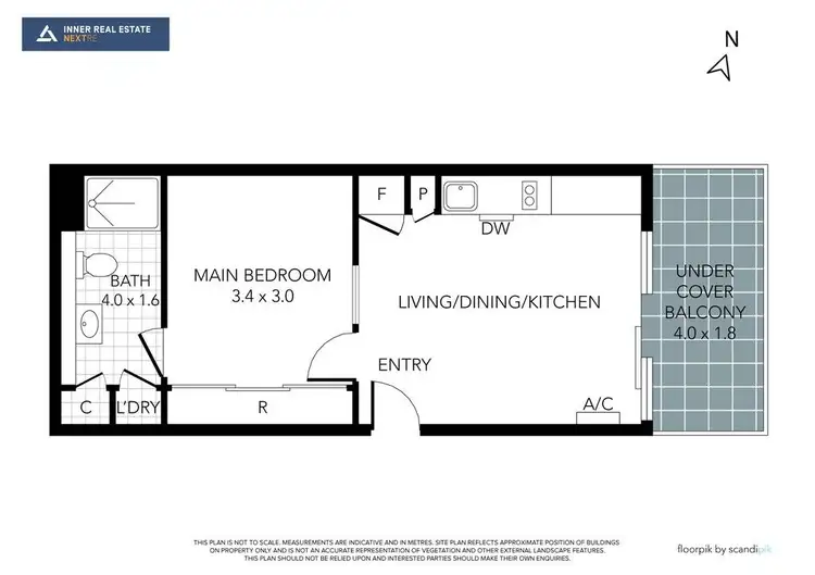 Floorplan of Homely apartment listing, 1109/601 Little Collins Street, Melbourne VIC 3000