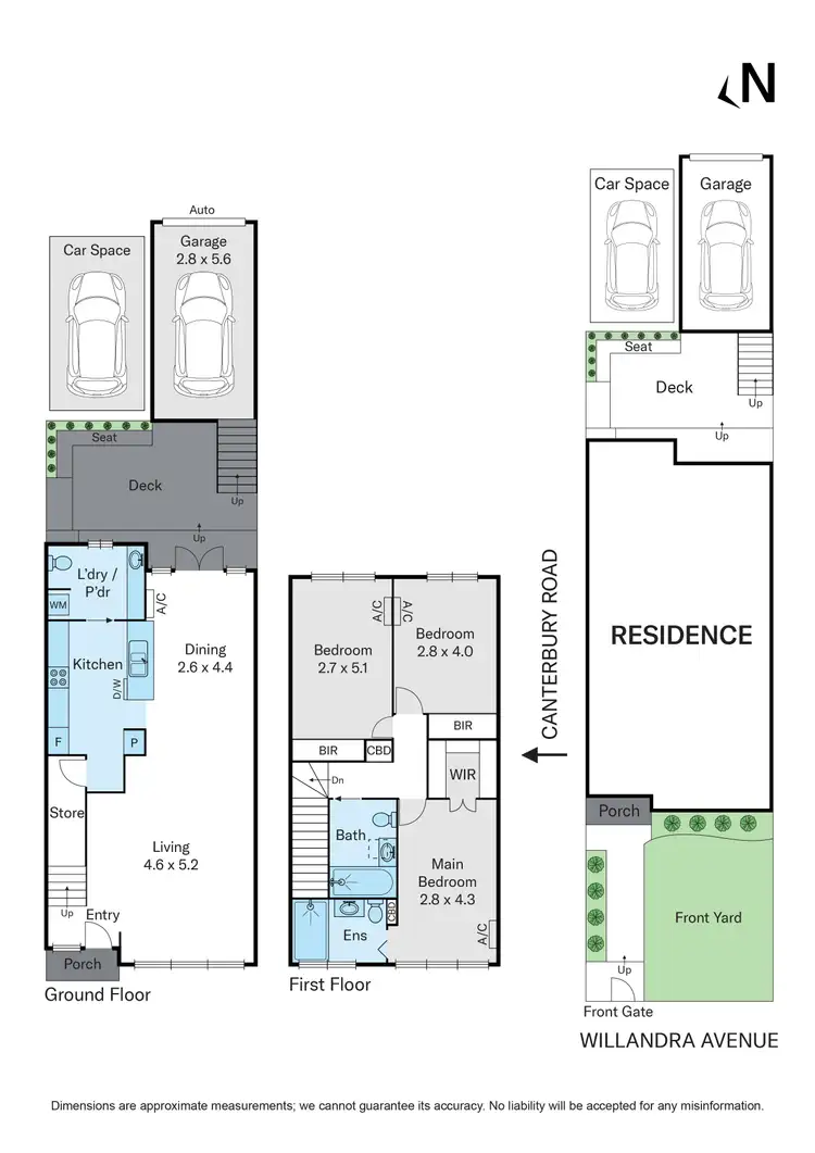Floorplan of Homely townhouse listing, 4/222 Canterbury Road, Canterbury VIC 3126