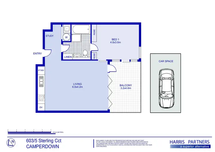 Floorplan of Homely unit listing, 603/5 Sterling Circuit, Camperdown NSW 2050