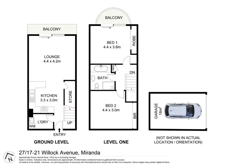 Floorplan of Homely apartment listing, 27/17-21 Willock Avenue, Miranda NSW 2228