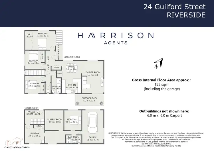 Floorplan of Homely house listing, 24 Guilford Road, Riverside TAS 7250