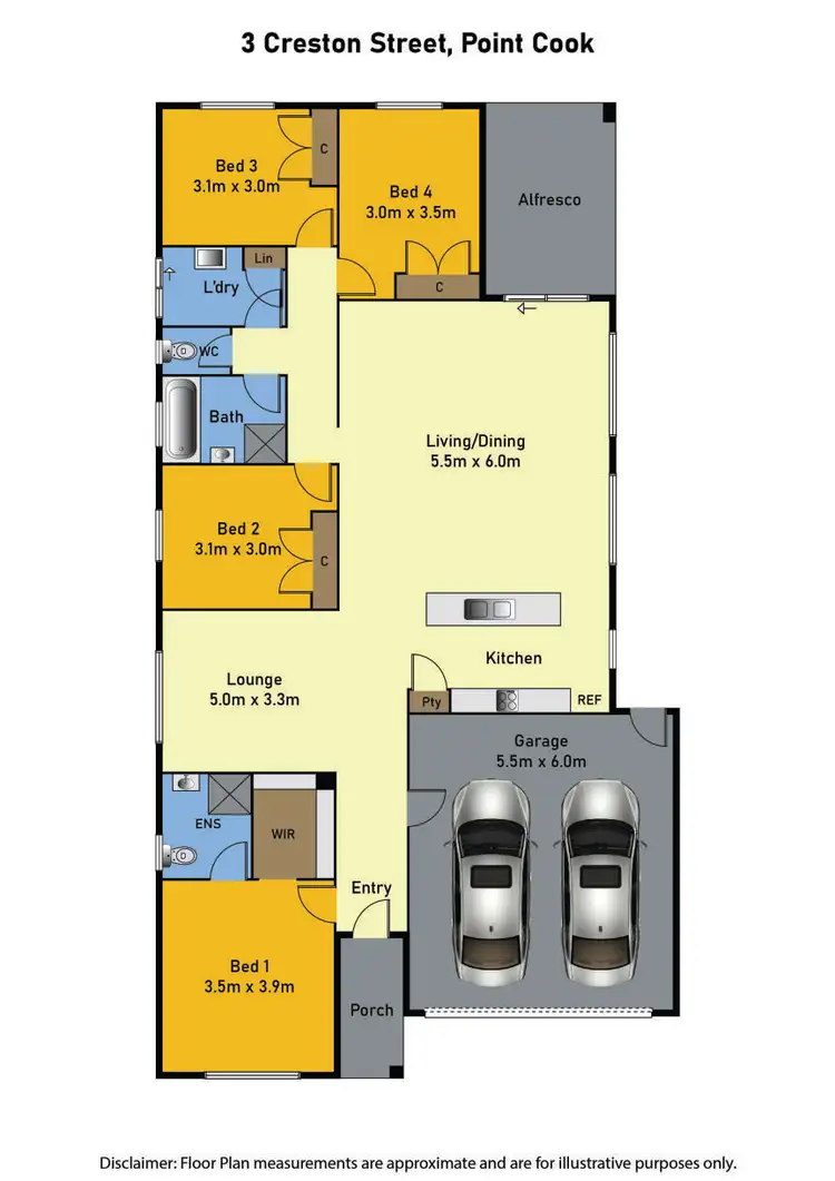 Floorplan of Homely house listing, 3 Creston Street, Point Cook VIC 3030