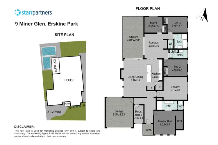 Floorplan of Homely house listing, 9 Miner Glen, Erskine Park NSW 2759