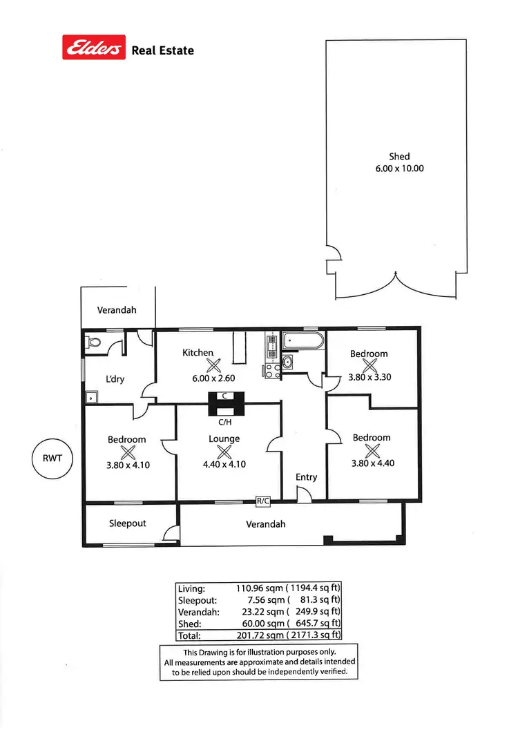 Floorplan of Homely house listing, 7 Upton Street, Tailem Bend SA 5260