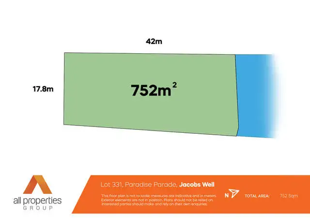 Floorplan of Homely land listing, 111 Paradise Parade, Jacobs Well QLD 4208