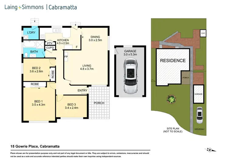 Floorplan of Homely house listing, 15 Gowrie Place, Cabramatta NSW 2166