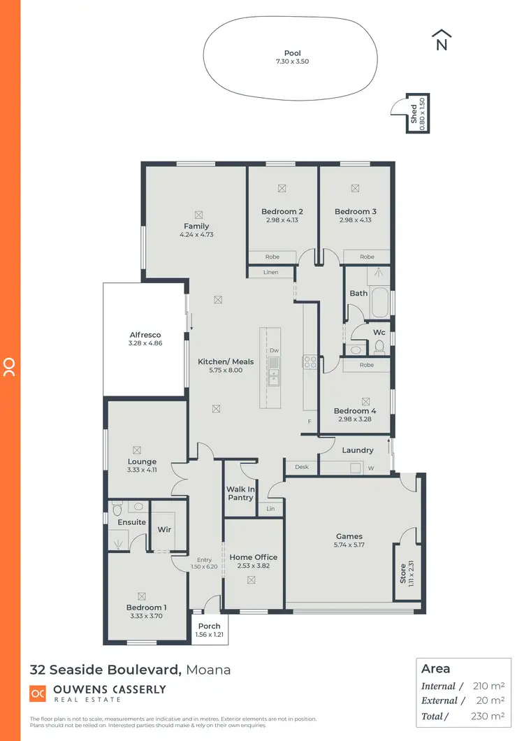 Floorplan of Homely house listing, 32 Seaside Boulevard, Moana SA 5169