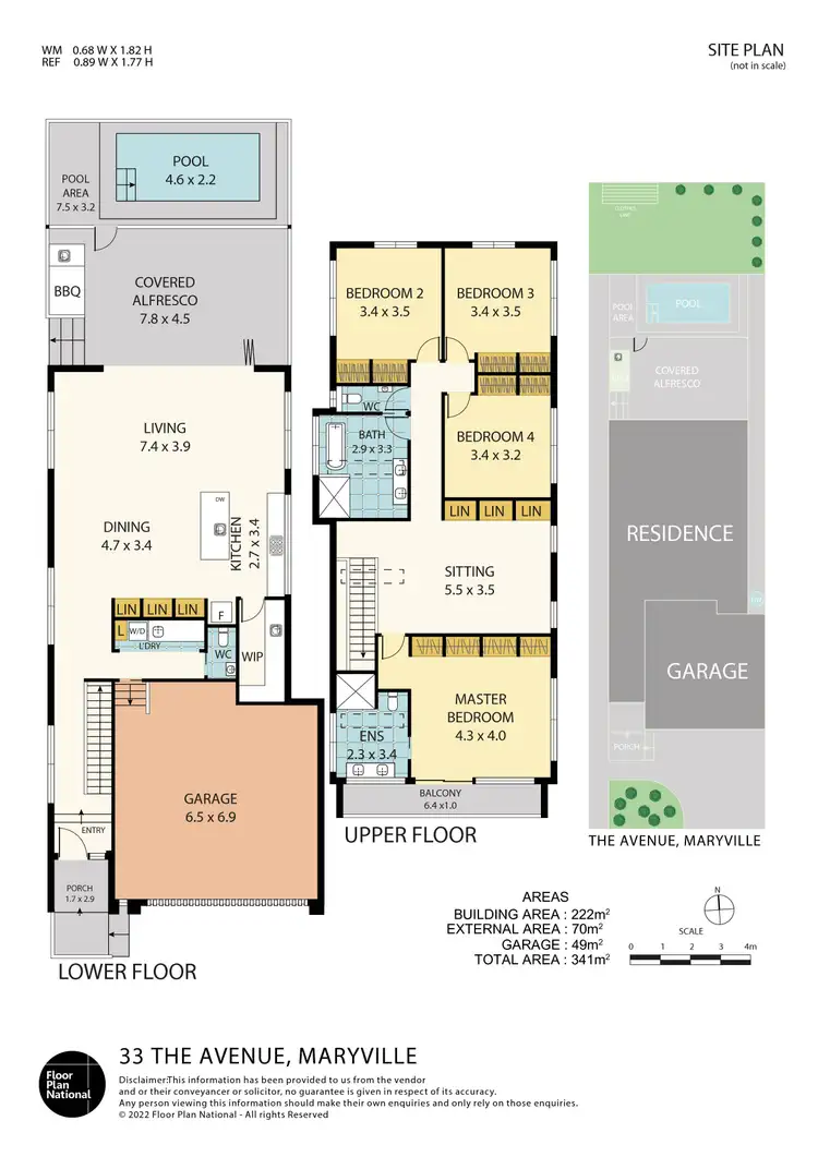 Floorplan of Homely house listing, 33 The Avenue, Maryville NSW 2293