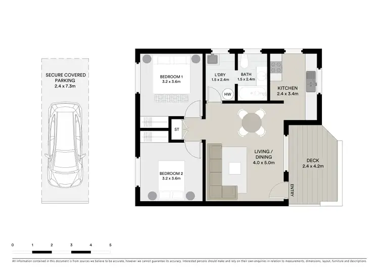 Floorplan of Homely unit listing, 2/29 Twenty-Second Avenue, Sawtell NSW 2452