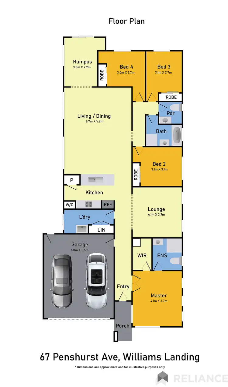 Floorplan of Homely house listing, 67 Penshurst Avenue, Williams Landing VIC 3027
