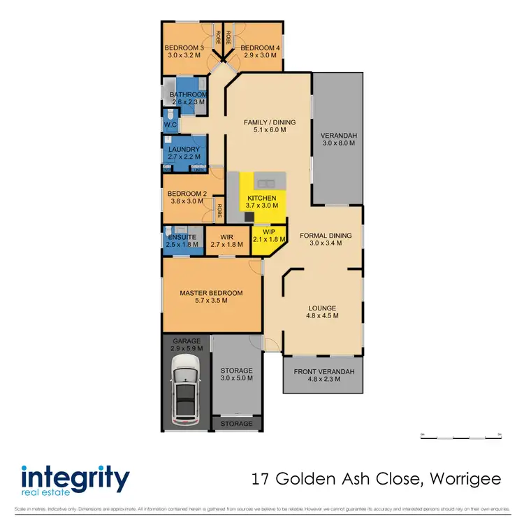 Floorplan of Homely house listing, 17 Golden Ash Close, Worrigee NSW 2540