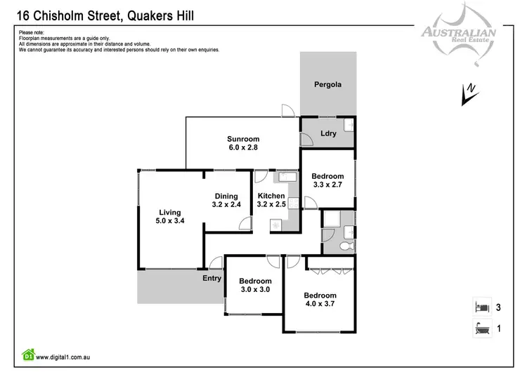 Floorplan of Homely house listing, 16 Chisholm Street, Quakers Hill NSW 2763