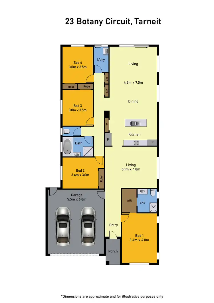 Floorplan of Homely house listing, 23 Botany Circuit, Tarneit VIC 3029