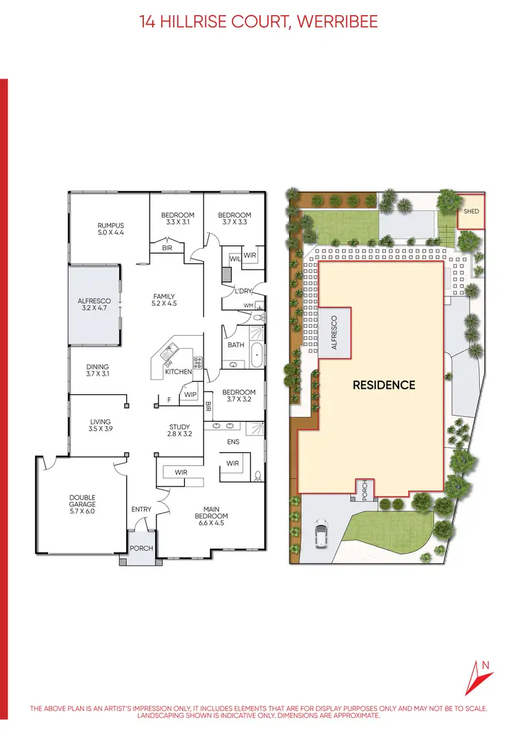 Floorplan of Homely house listing, 14 Hillrise Court, Werribee VIC 3030