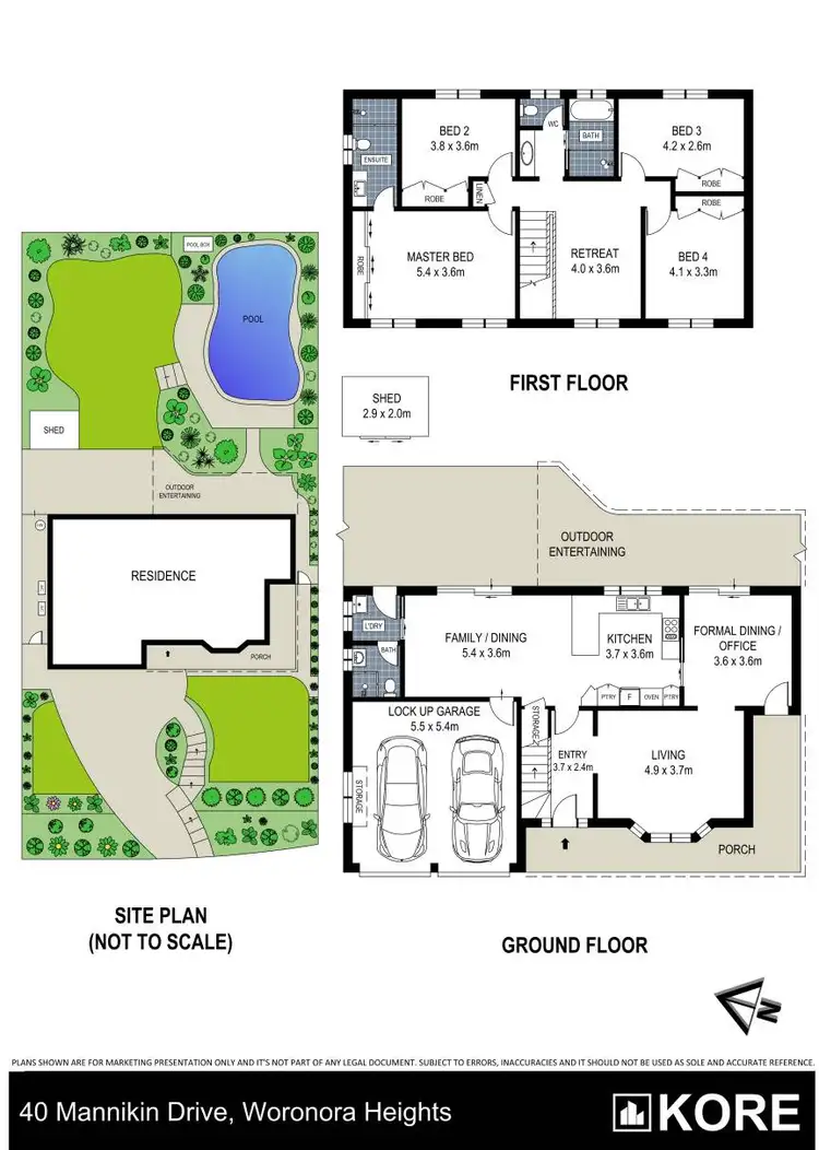 Floorplan of Homely house listing, 40 Mannikin Drive, Woronora Heights NSW 2233
