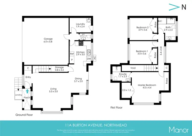 Floorplan of Homely semi-detached listing, 11A Burton Avenue, Northmead NSW 2152
