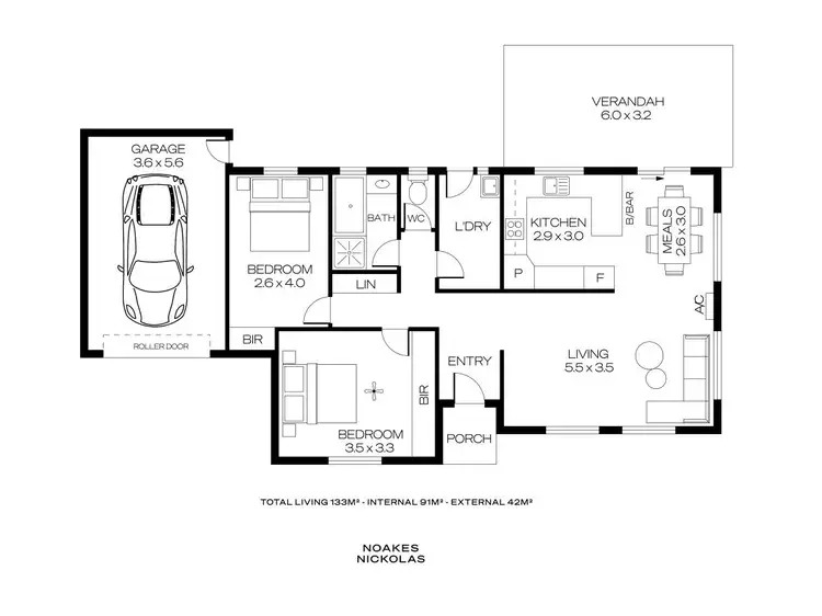 Floorplan of Homely unit listing, 1/2 Oleander Street East, South Brighton SA 5048