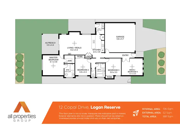 Floorplan of Homely house listing, 12 Copal Drive, Logan Reserve QLD 4133
