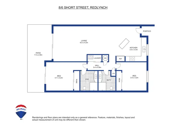 Floorplan of Homely apartment listing, 8/6 Short Street, Redlynch QLD 4870