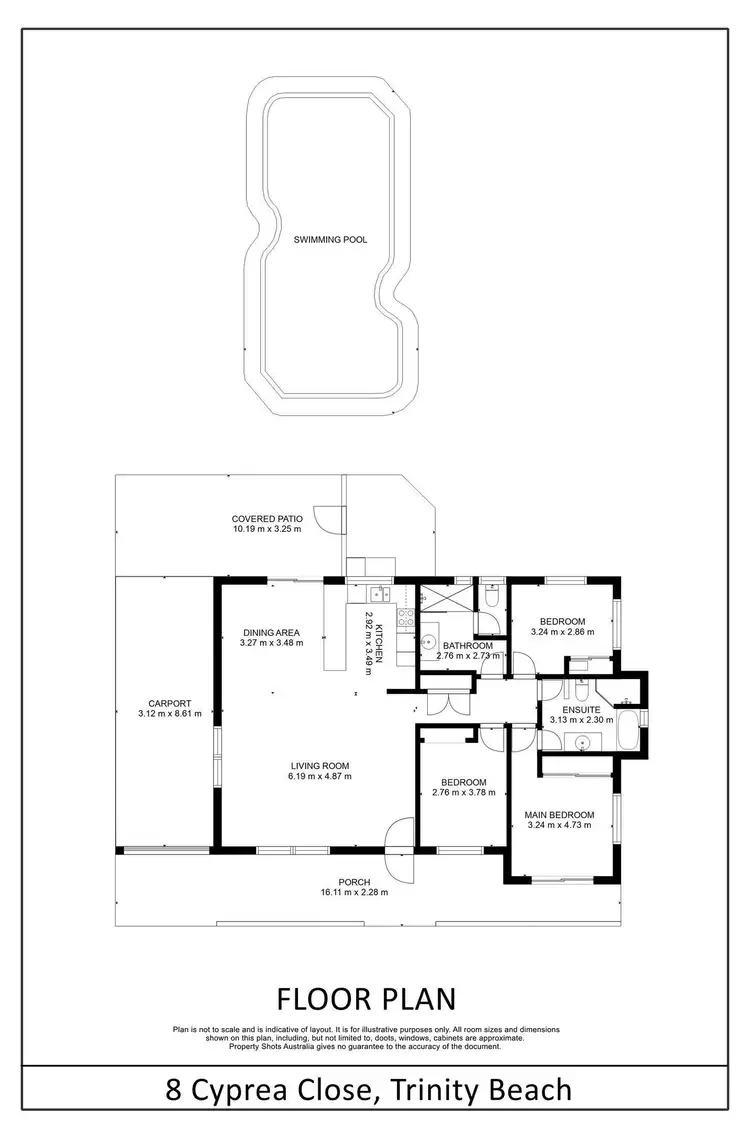 Floorplan of Homely house listing, 8 Cyprea Close, Trinity Beach QLD 4879