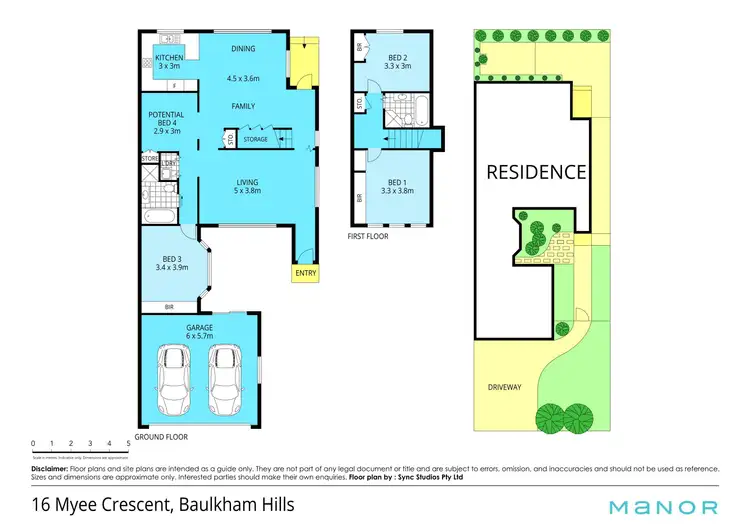 Floorplan of Homely house listing, 16 Myee Crescent, Baulkham Hills NSW 2153