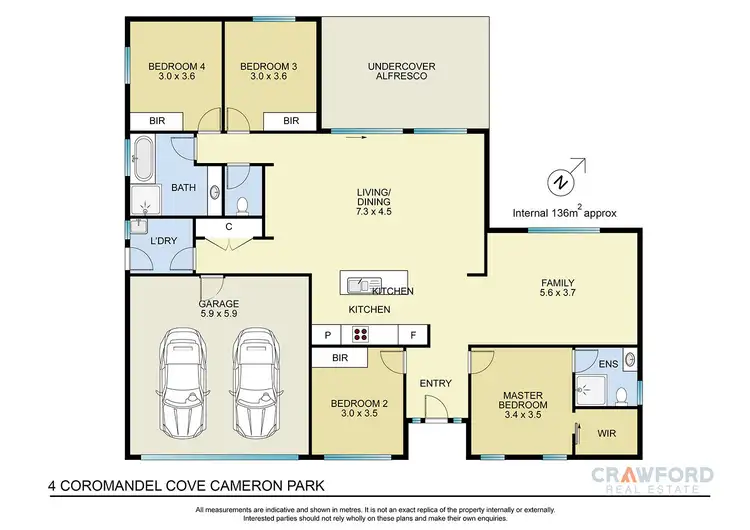 Floorplan of Homely house listing, 4 Coromandel Cove, Cameron Park NSW 2285