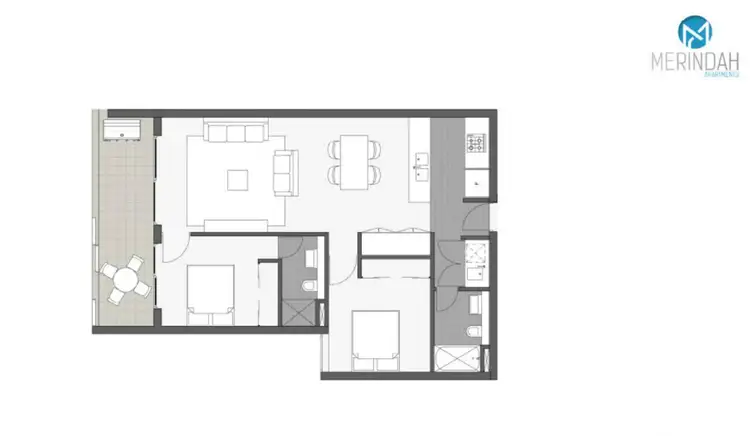 Floorplan of Homely apartment listing, 304/25 Mann Street, Gosford NSW 2250