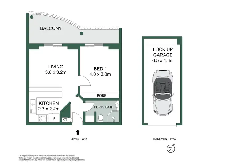 Floorplan of Homely unit listing, 207/450 Military Road, Mosman NSW 2088