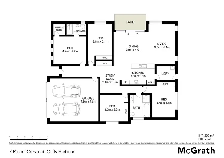Floorplan of Homely house listing, 7 Rigoni Crescent, Coffs Harbour NSW 2450